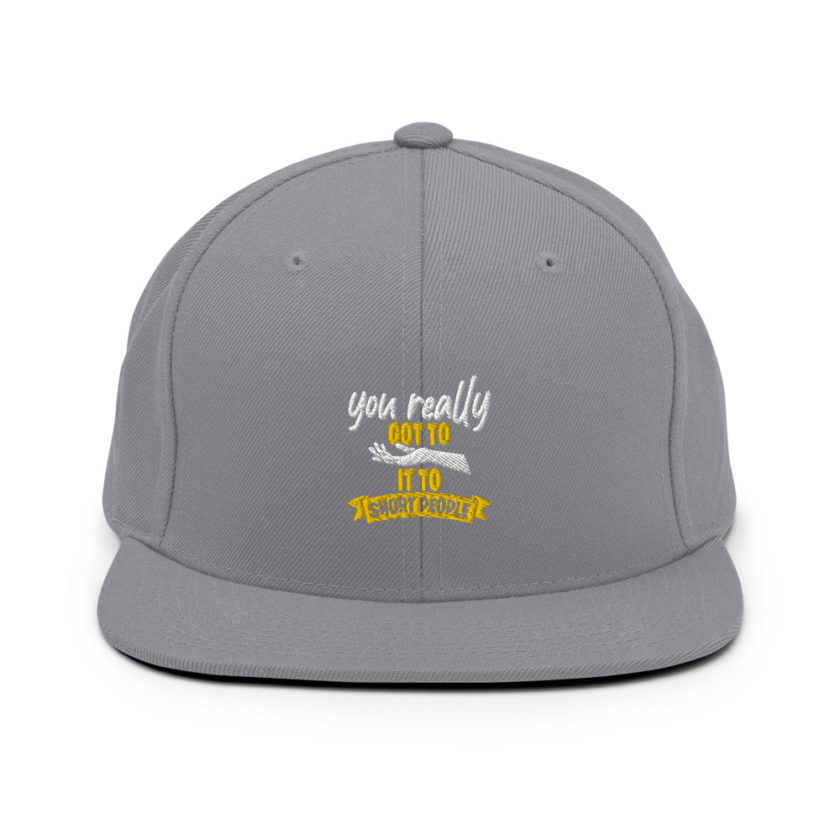 You really got to hand it to short people... Snapback Hat - Image 15