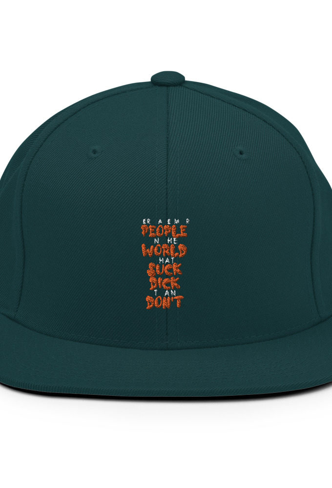 There are more people in the world that suck dick than don't. Snapback Hat