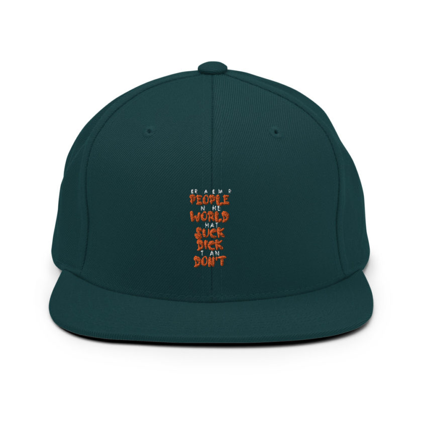 There are more people in the world that suck dick than don't. Snapback Hat