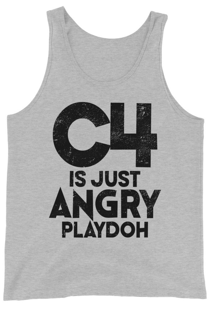 C4 is just angry playdoh  Unisex Tank Top