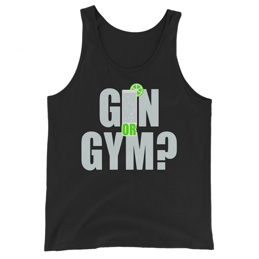 Gin or Gym?  Unisex Tank Top - Image 2