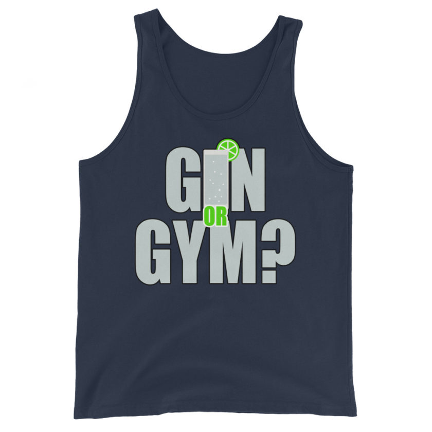 Gin or Gym?  Unisex Tank Top - Image 3