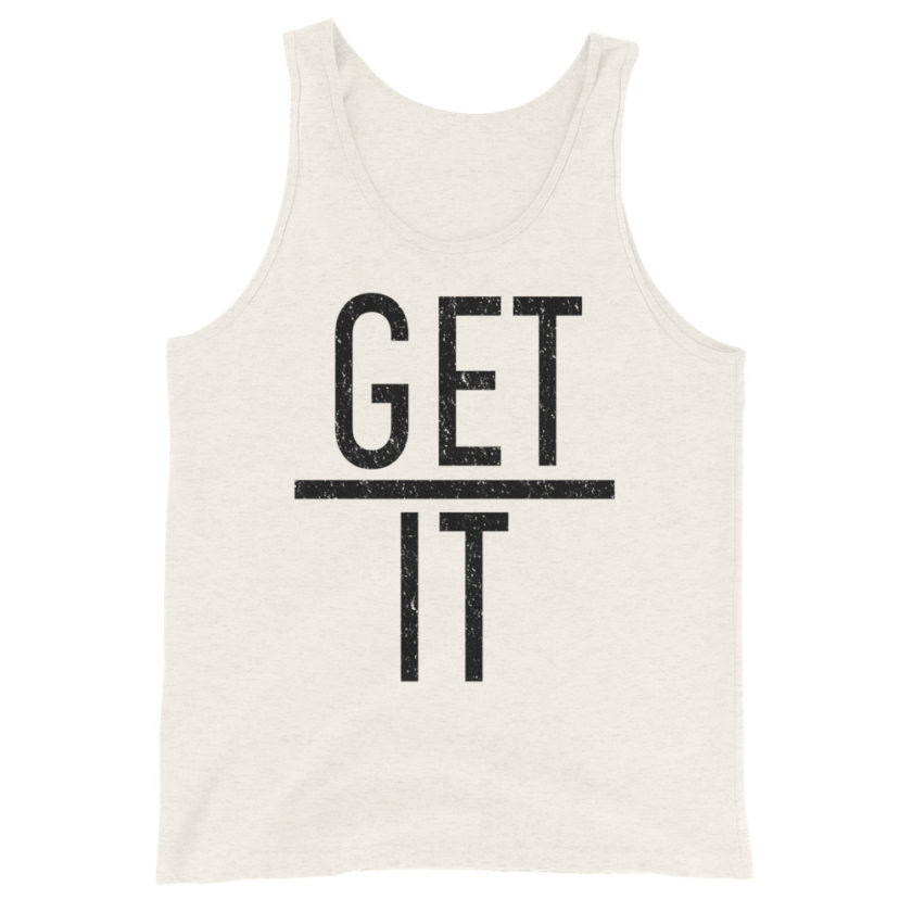 Get over it Unisex Tank Top - Image 3