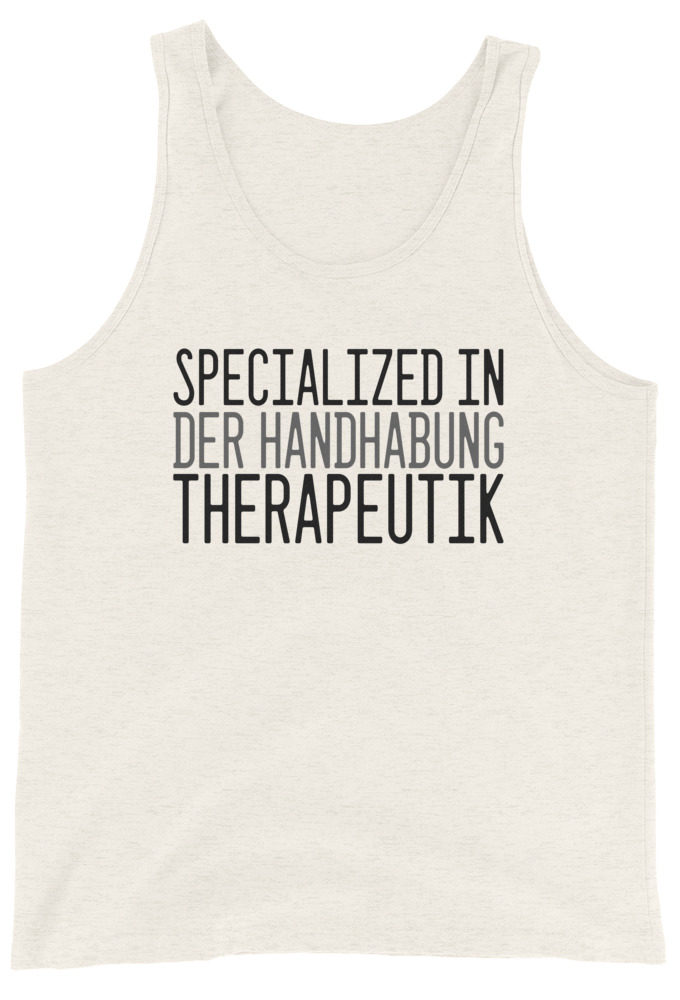 Specialized in Der Handabung Therapeutik Unisex Tank Top