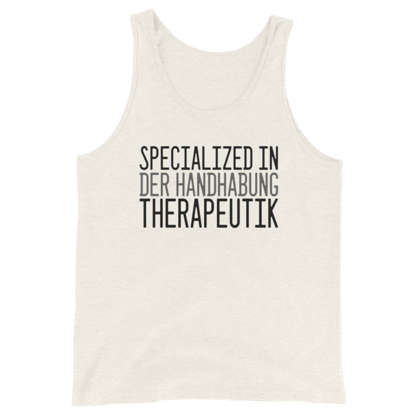 Specialized in Der Handabung Therapeutik Unisex Tank Top