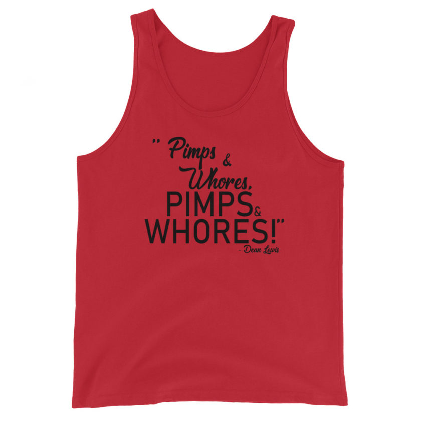 Pimps and whores, PIMPS AND WHORES! Dean Lewis Unisex Tank Top - Image 2