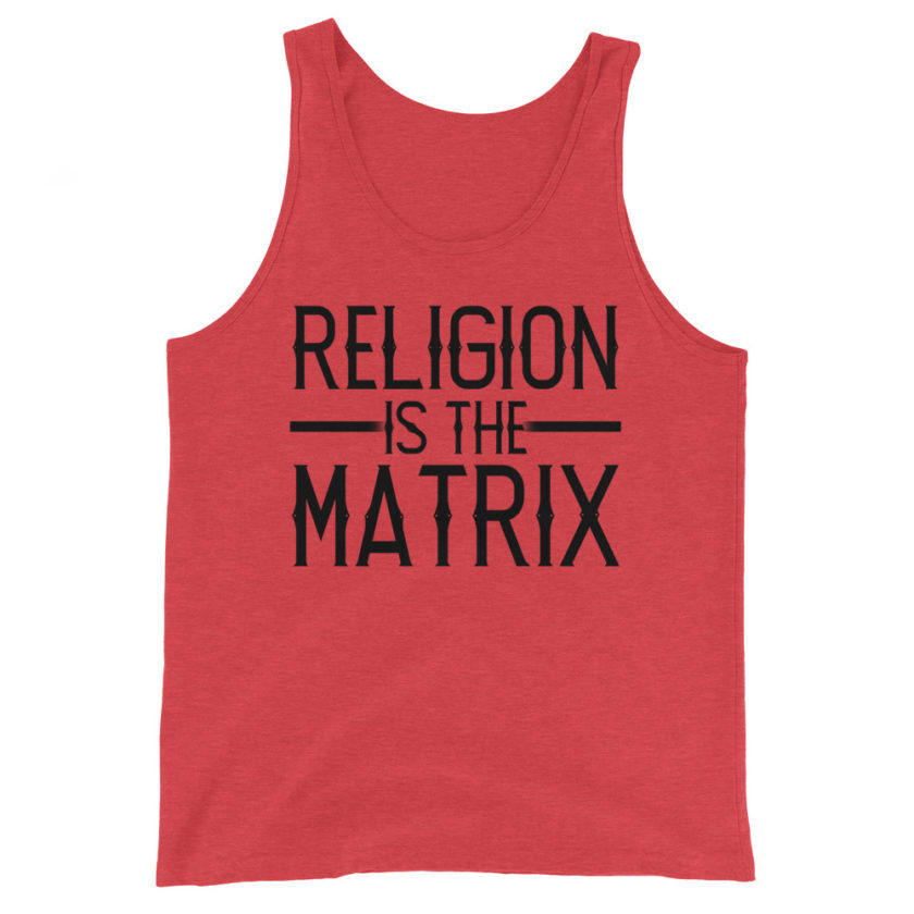 Religion is The Matrix Unisex Tank Top - Image 4