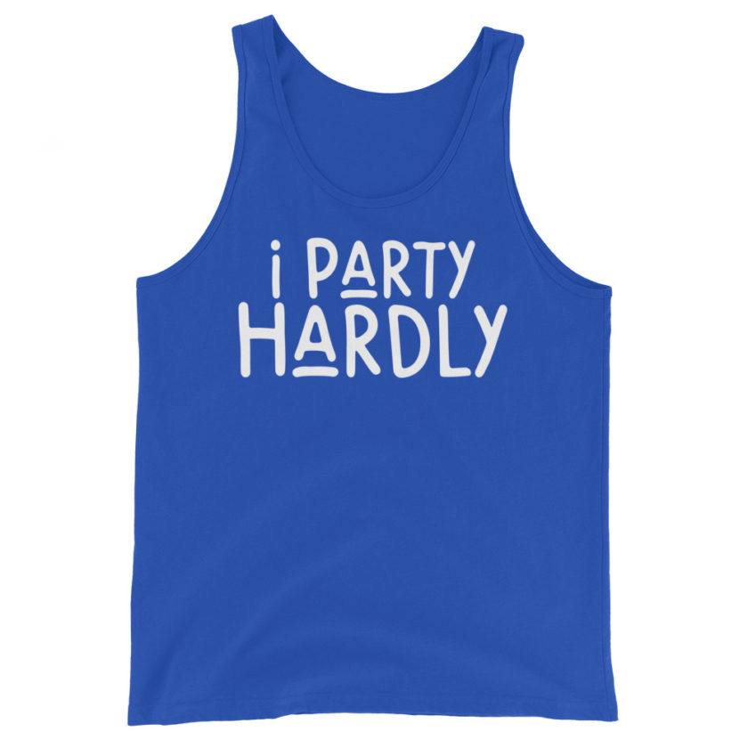 I party hardly Unisex Tank Top - Image 6