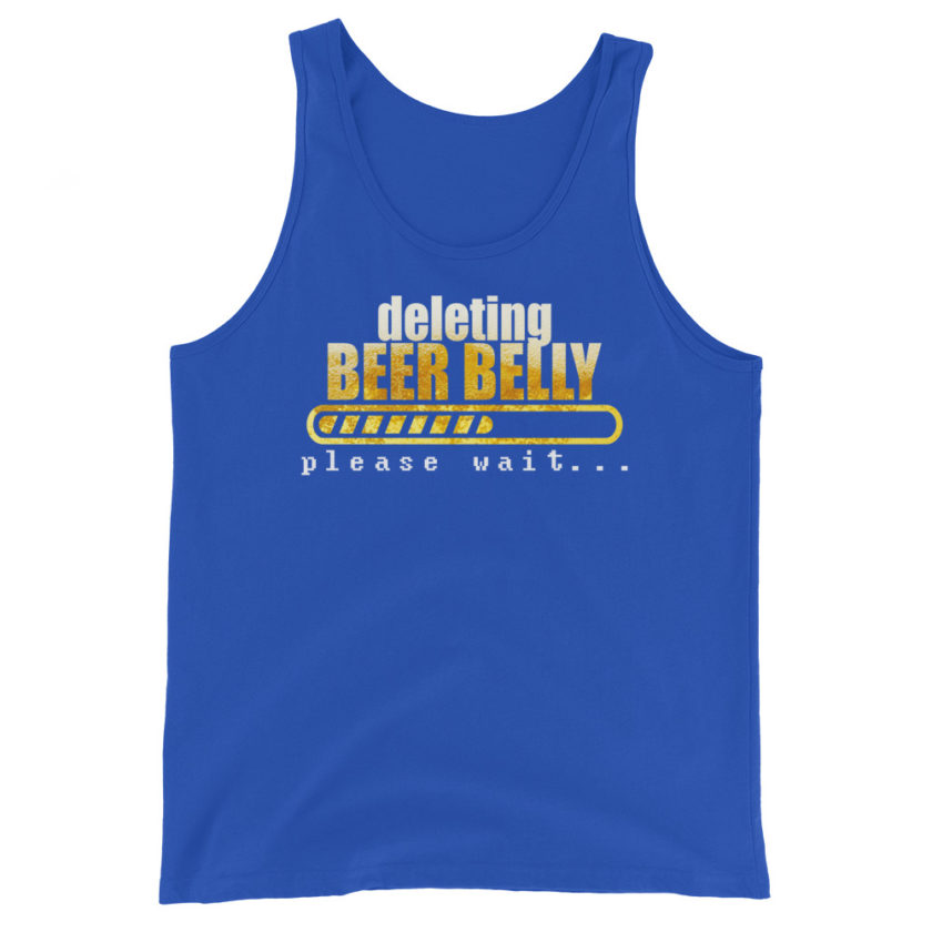 Deleting beer belly, please wait...  Unisex Tank Top - Image 5
