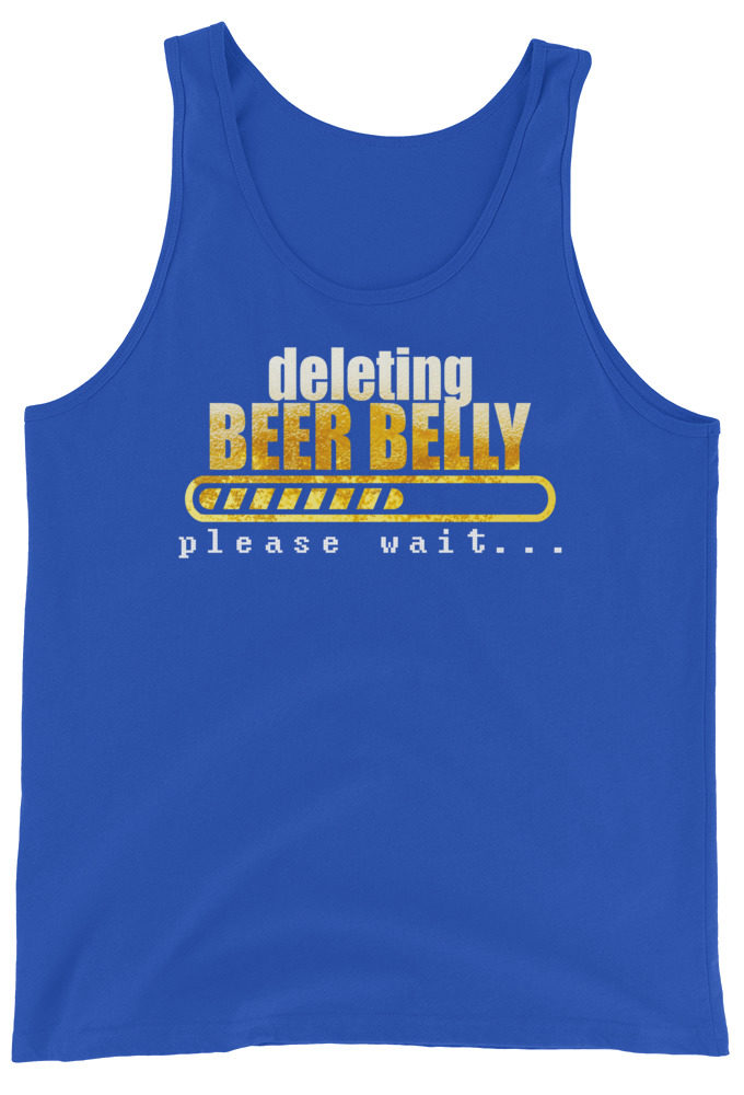 Deleting beer belly, please wait...  Unisex Tank Top