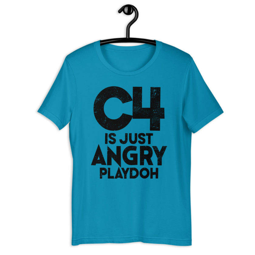 C4 is just angry playdoh Short-Sleeve Unisex T-Shirt - Image 5