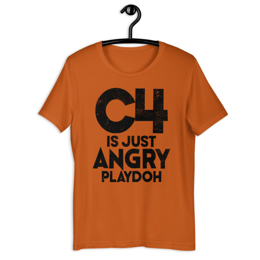 C4 is just angry playdoh Short-Sleeve Unisex T-Shirt - Image 4