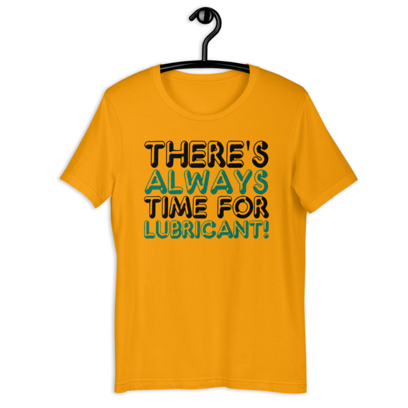There's always time for lubricant! - Henry block, Evolution Short-Sleeve Unisex T-Shirt - Image 3