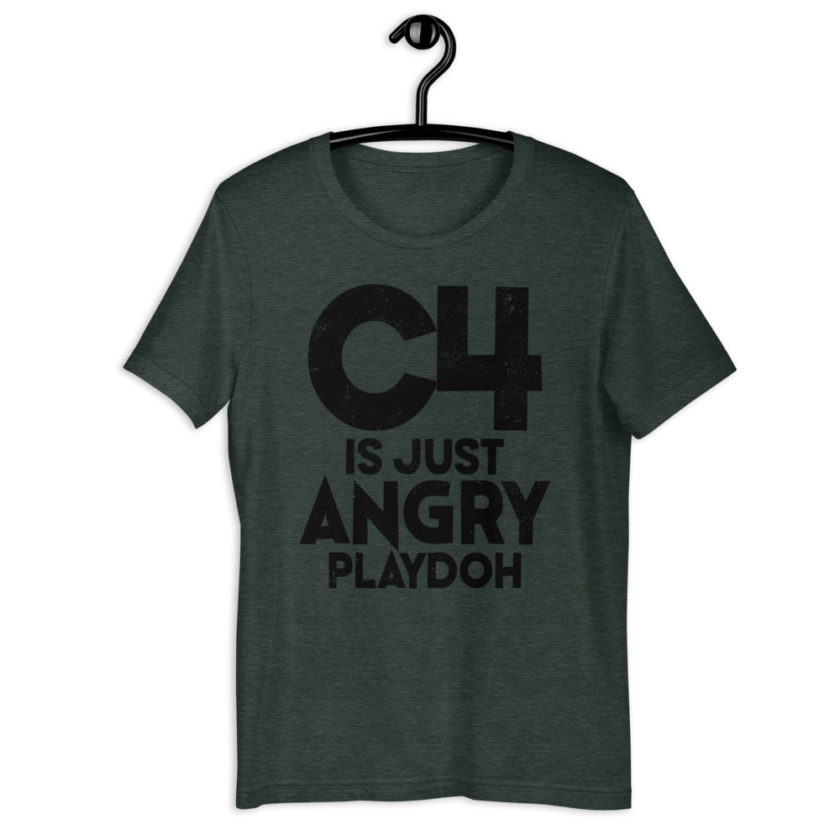 C4 is just angry playdoh Short-Sleeve Unisex T-Shirt - Image 3