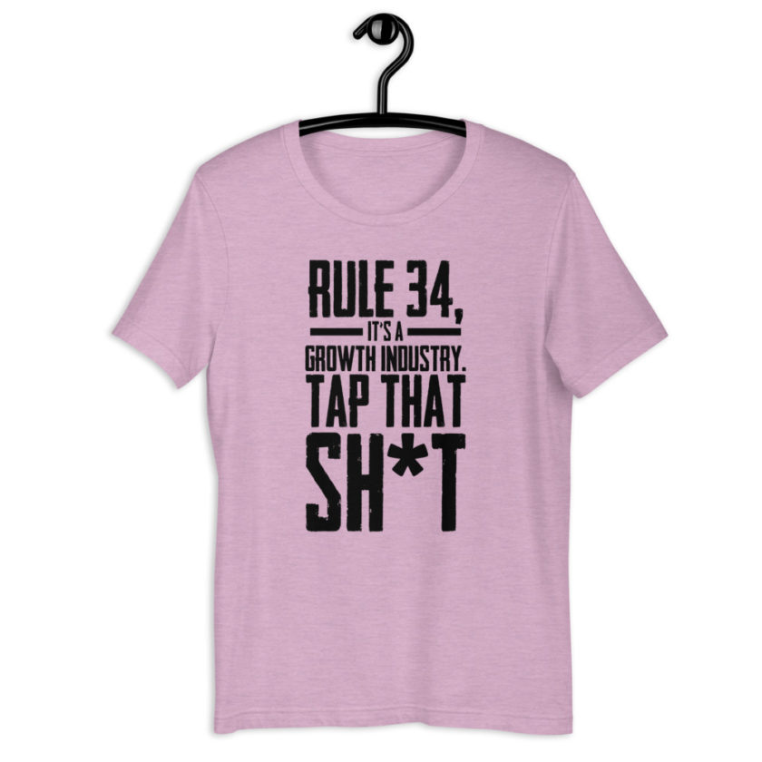Rule 34, it's a growth industry. Tap that shit! Short-Sleeve Unisex T-Shirt - Image 8