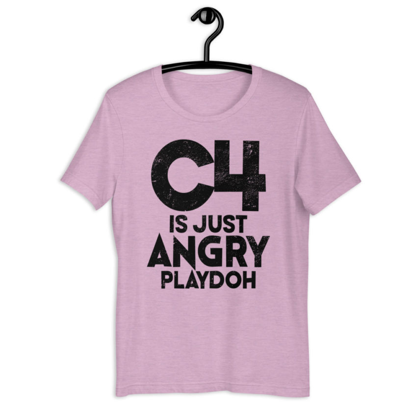 C4 is just angry playdoh Short-Sleeve Unisex T-Shirt - Image 9