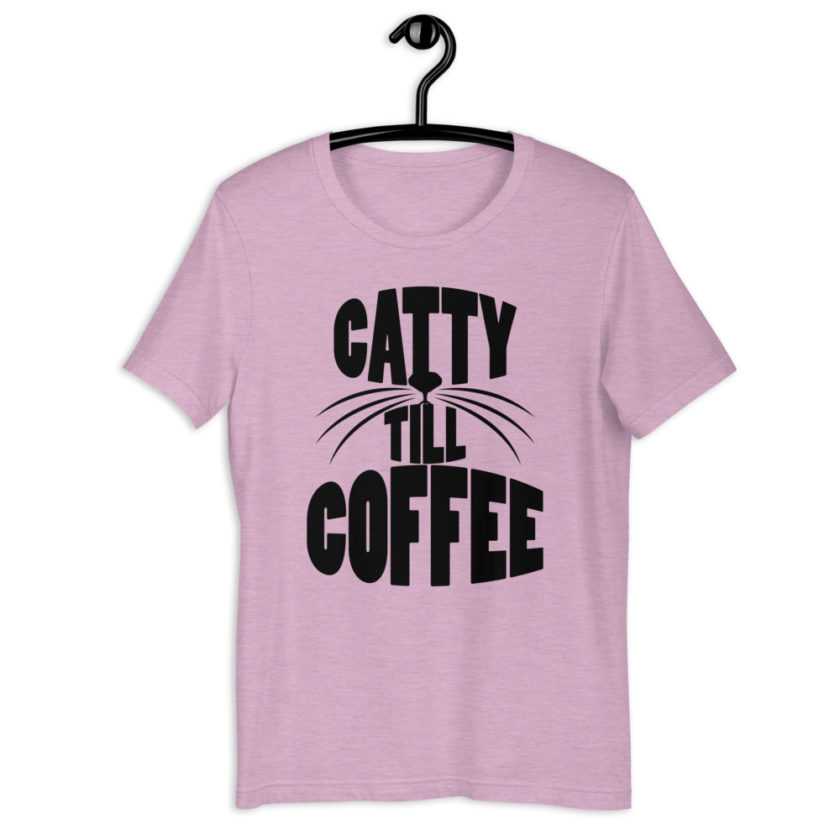 Catty till coffee Short-Sleeve Unisex T-Shirt - Image 9