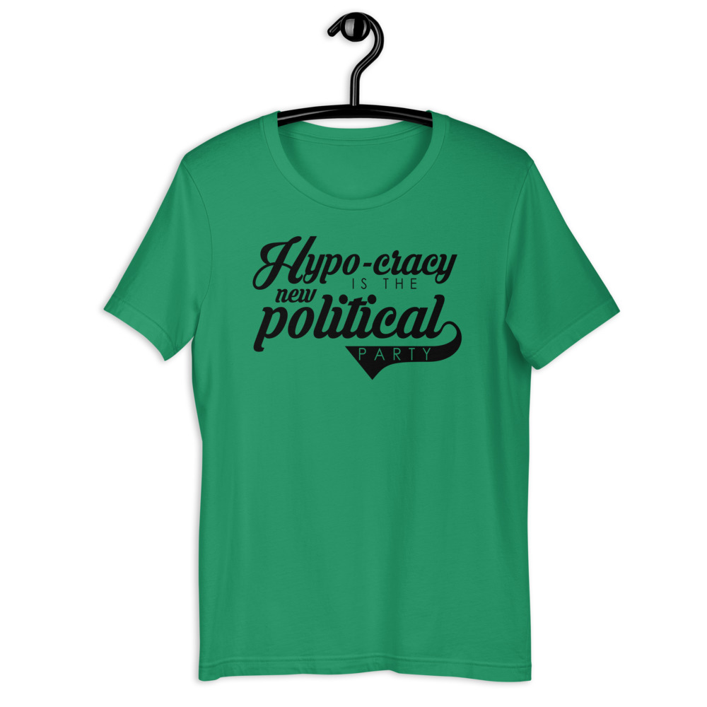 Hypo-cracy is the new political party Short-Sleeve Unisex T-Shirt - Image 4