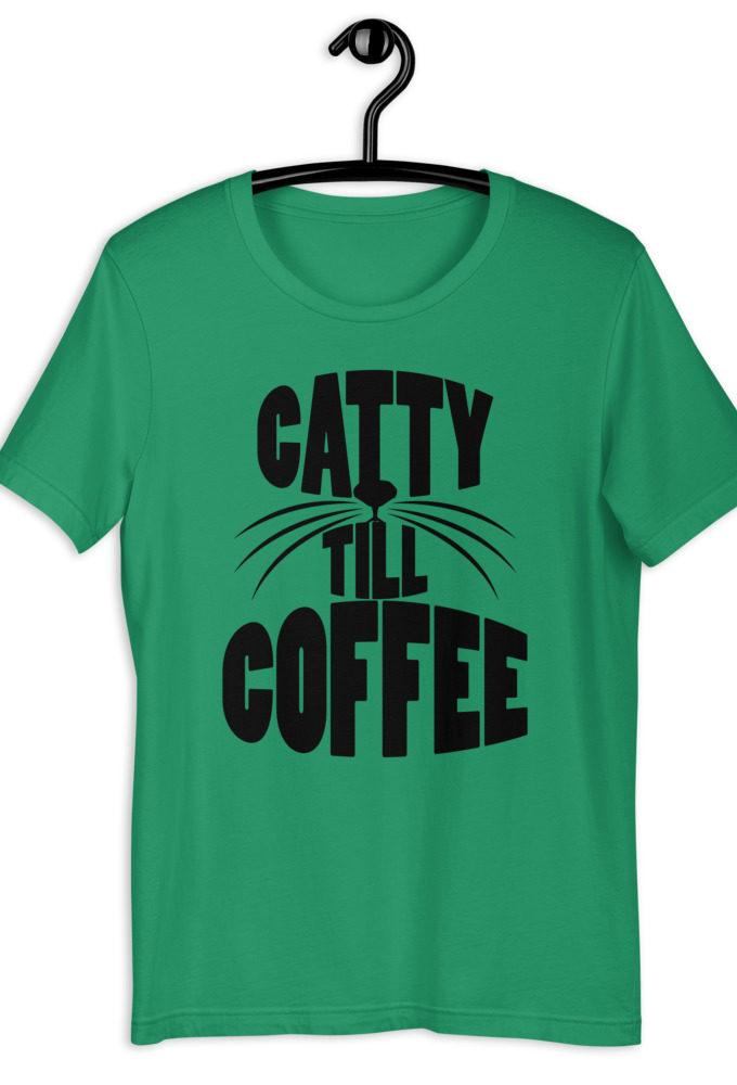 Catty till coffee Short-Sleeve Unisex T-Shirt