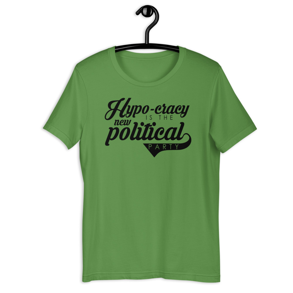 Hypo-cracy is the new political party Short-Sleeve Unisex T-Shirt - Image 5
