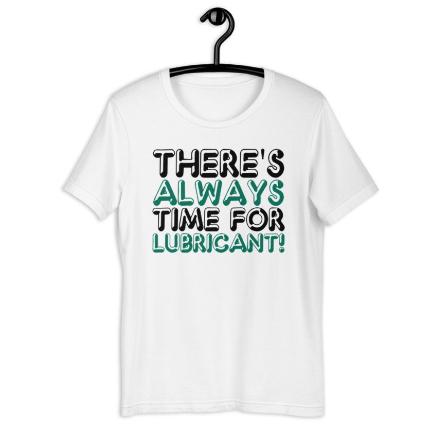 There's always time for lubricant! - Henry block, Evolution Short-Sleeve Unisex T-Shirt