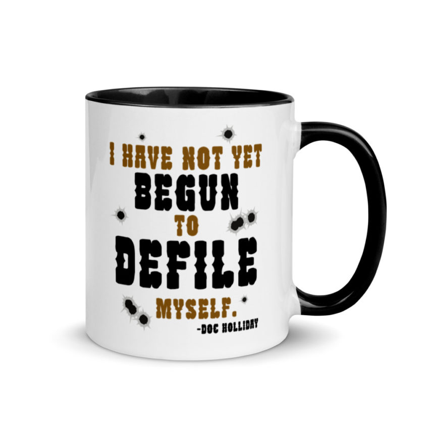 I have not yet begun to defile myself. Mug with Color Inside - Image 2