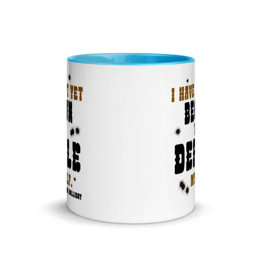 I have not yet begun to defile myself. Mug with Color Inside - Image 11