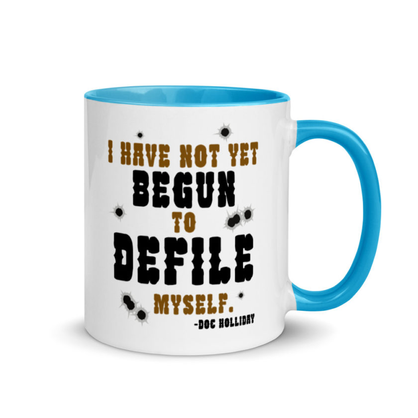 I have not yet begun to defile myself. Mug with Color Inside - Image 10