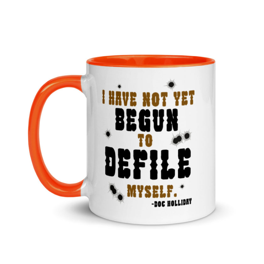 I have not yet begun to defile myself. Mug with Color Inside - Image 9
