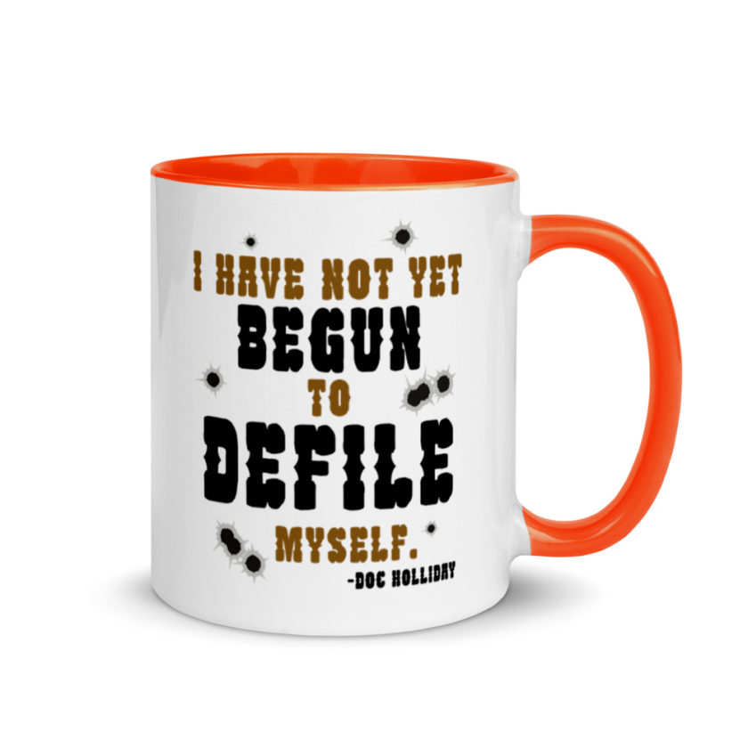 I have not yet begun to defile myself. Mug with Color Inside - Image 7