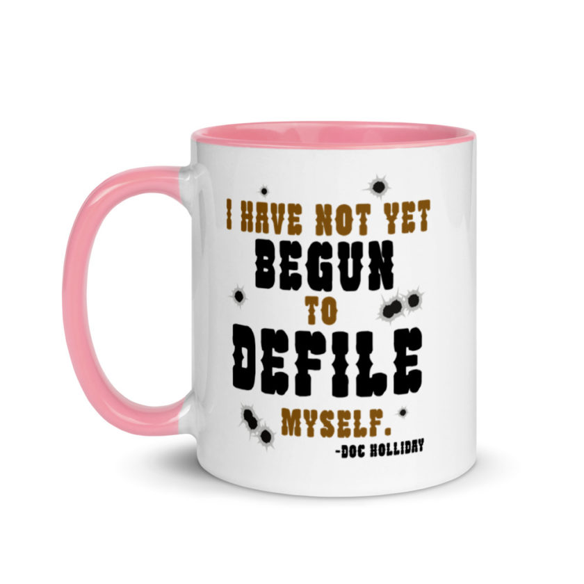 I have not yet begun to defile myself. Mug with Color Inside - Image 15