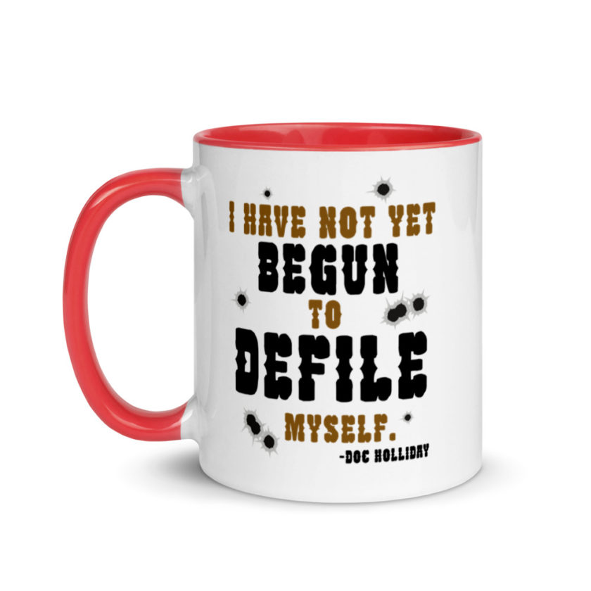 I have not yet begun to defile myself. Mug with Color Inside - Image 6