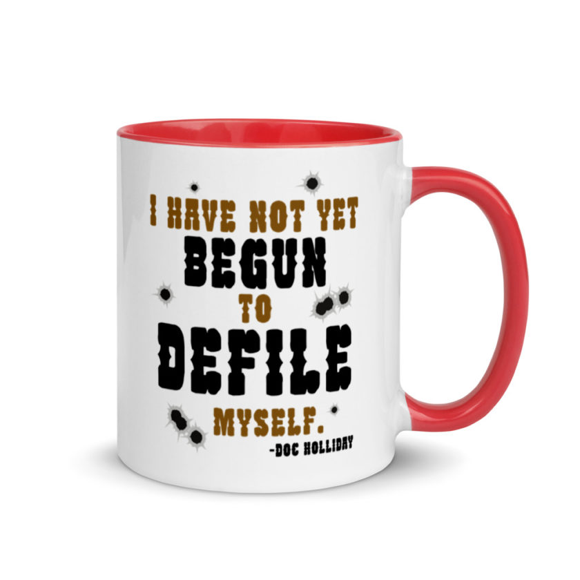 I have not yet begun to defile myself. Mug with Color Inside - Image 4