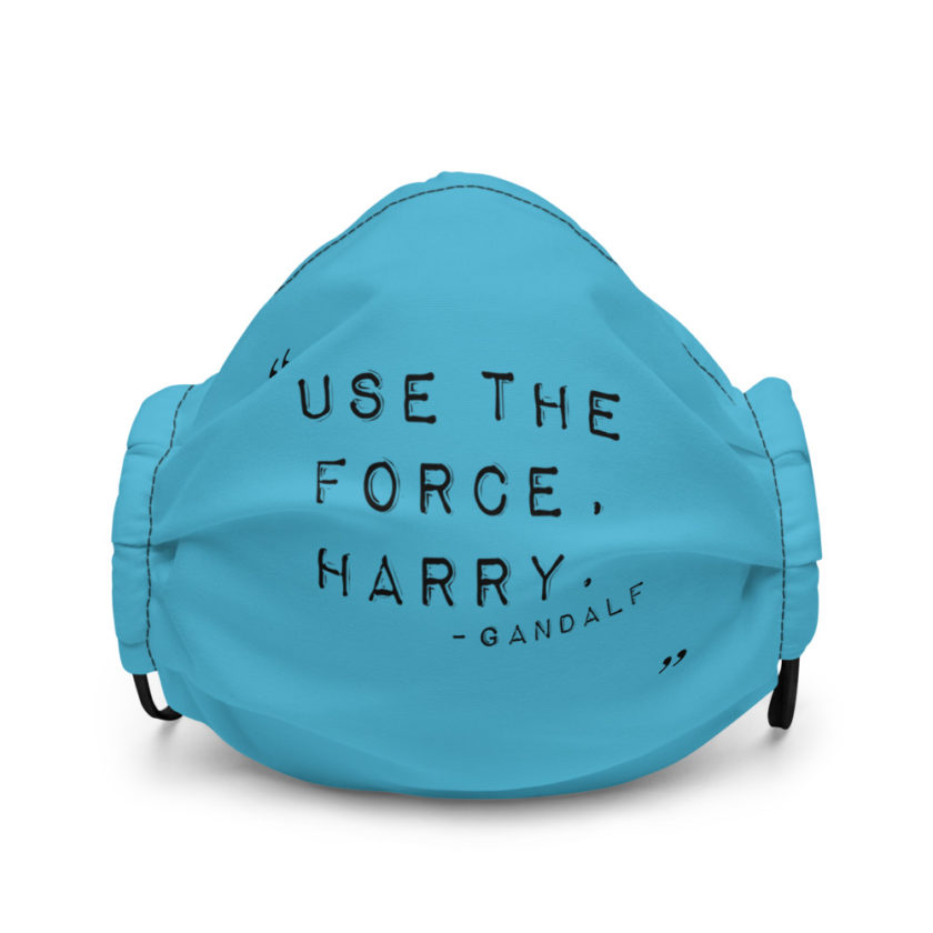 "Use the force, Harry." - Gandalf Premium face mask - Image 2
