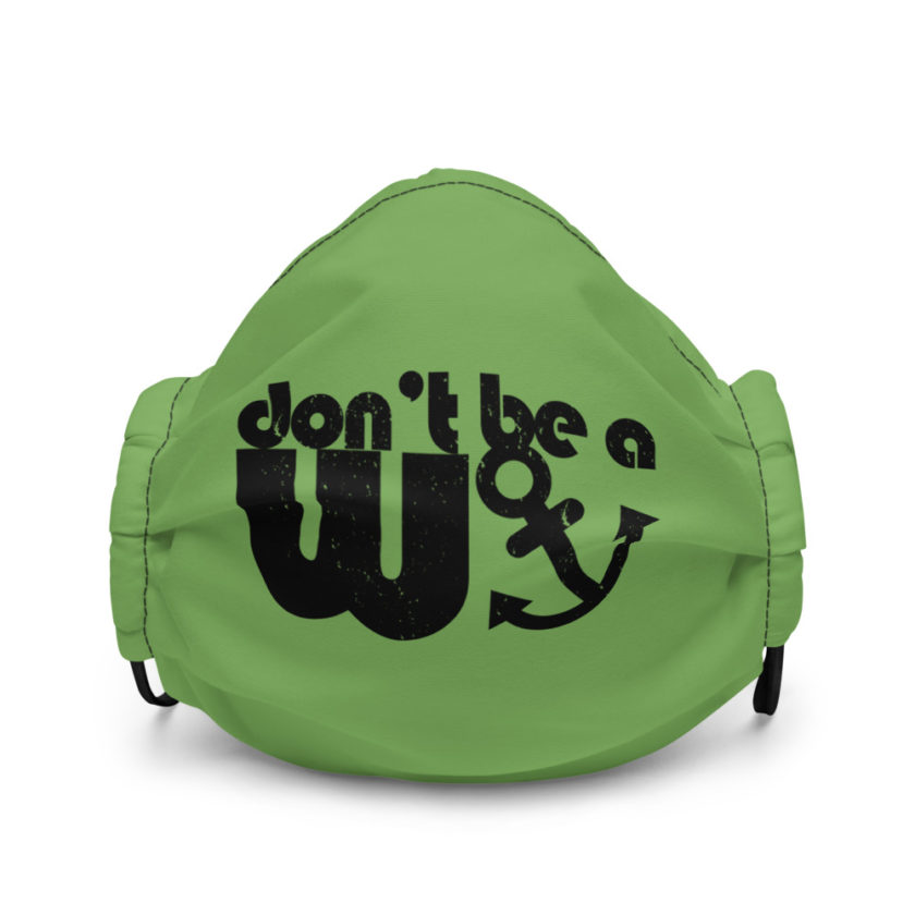 Don't be a wanker Premium face mask - Image 2
