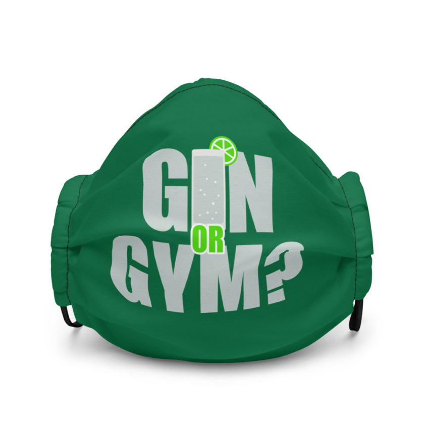 Gin or Gym? Premium face mask - Image 2