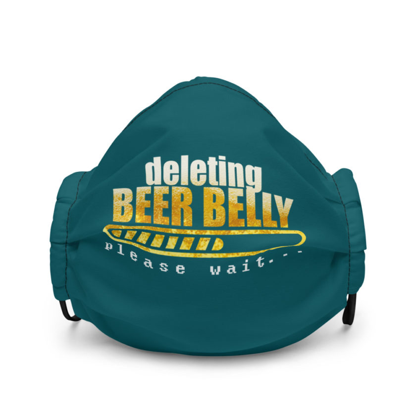 Deleting beer belly, please wait... Premium face mask - Image 2