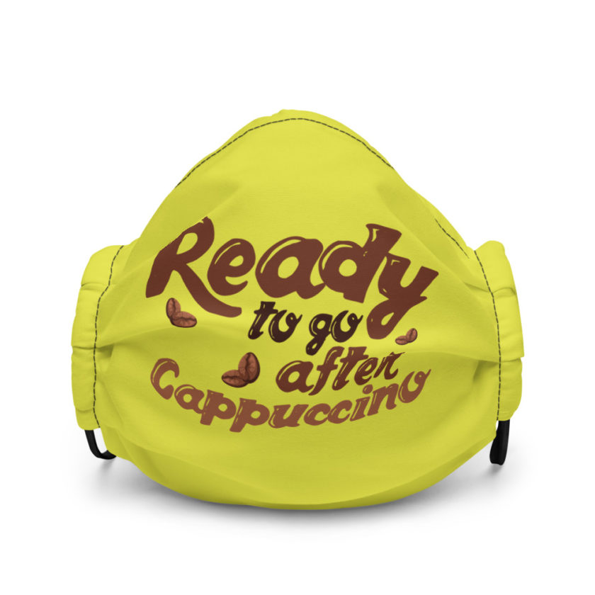 Ready to go after cappuccino Premium face mask - Image 2