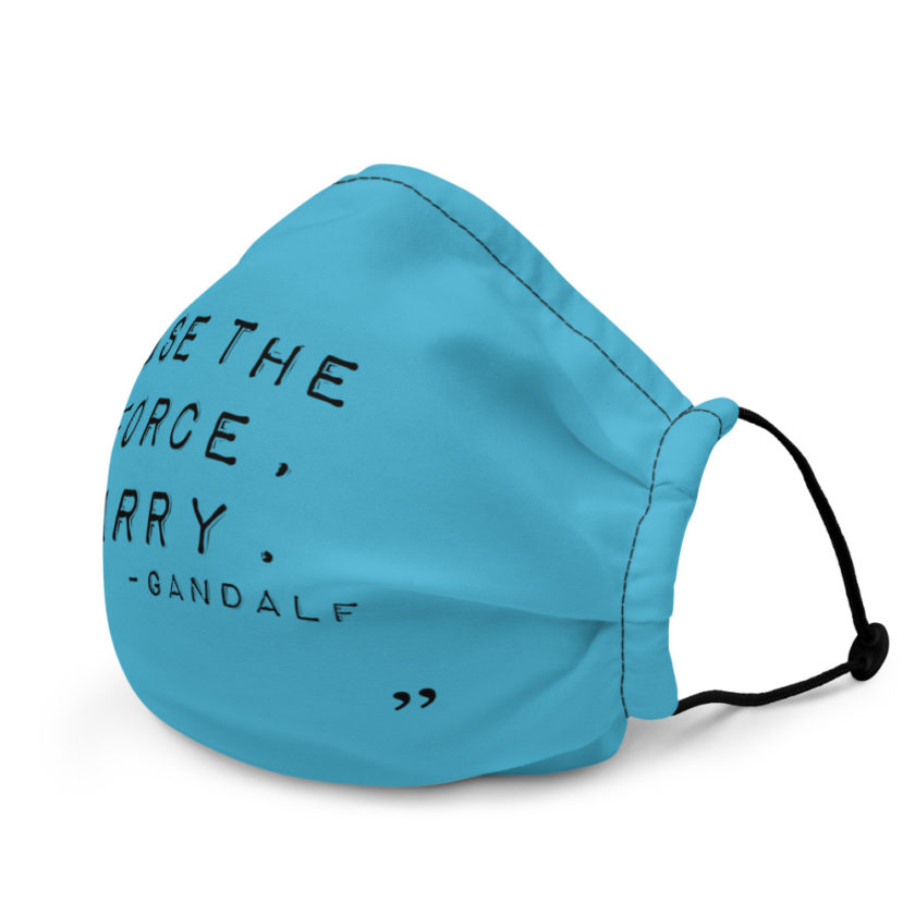 "Use the force, Harry." - Gandalf Premium face mask - Image 4