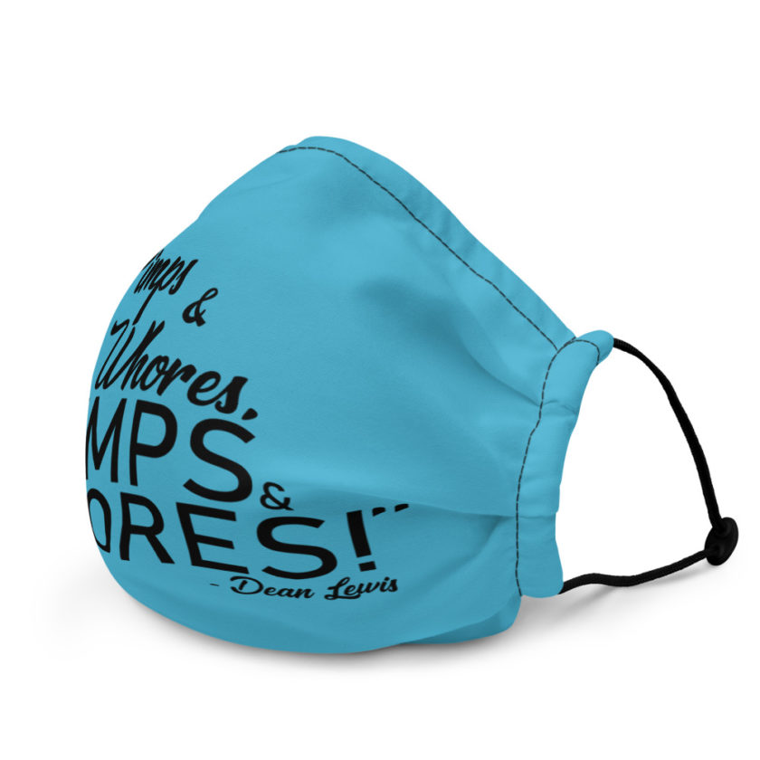 Pimps and whores, PIMPS AND WHORES! - Dean Lewis  Premium face mask - Image 4