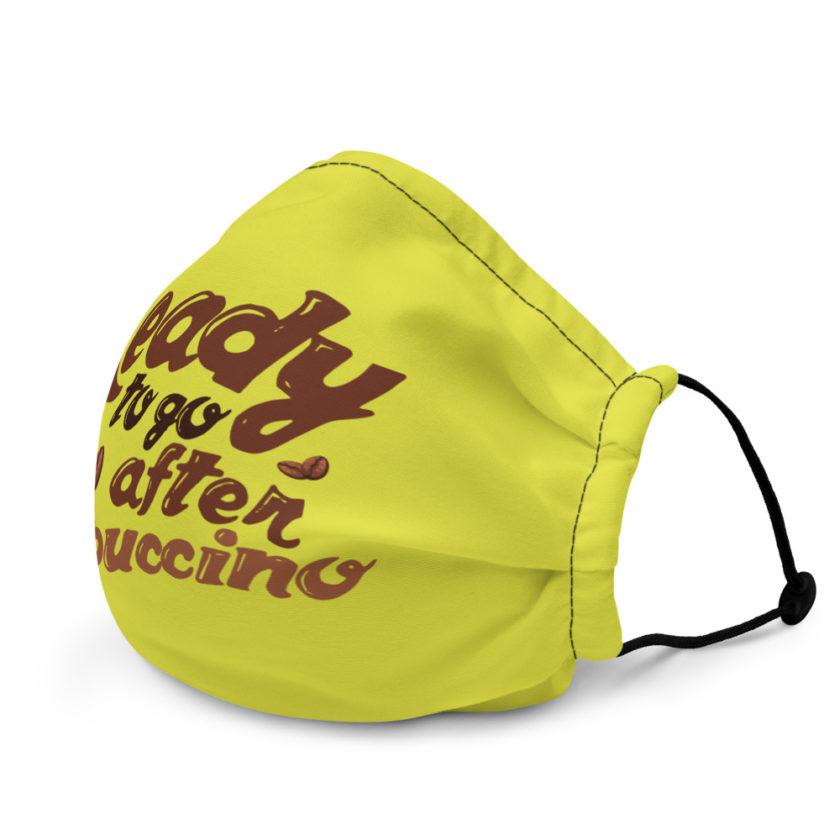 Ready to go after cappuccino Premium face mask - Image 4