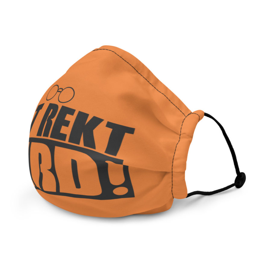 Get Wrecked Nerd! Premium face mask - Image 4