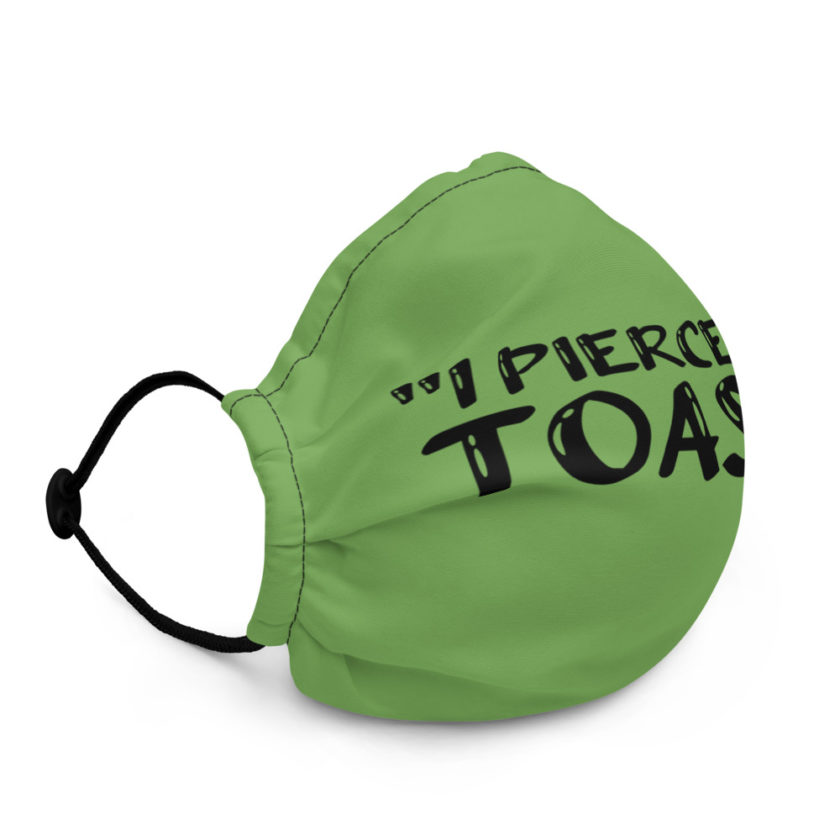 I pierced the toast! - Albert Goldman, The Birdcage Premium face mask - Image 3