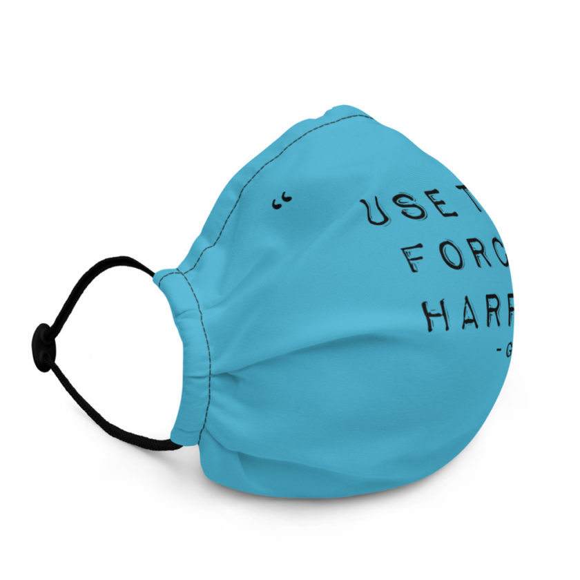 "Use the force, Harry." - Gandalf Premium face mask - Image 3