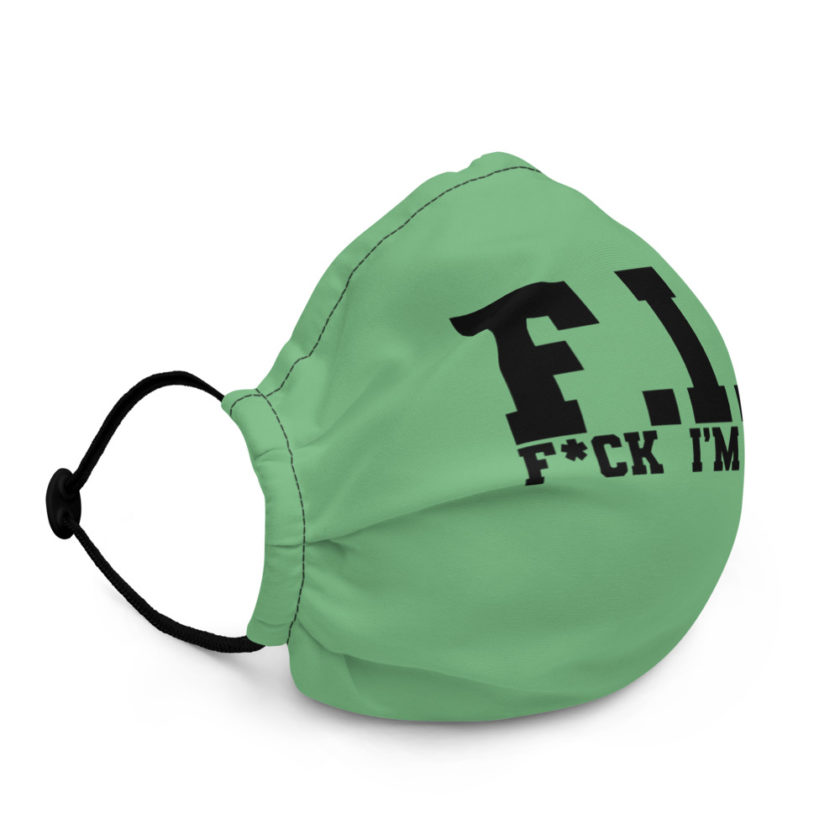Fit - Fuck I'm Tired Premium face mask - Image 3