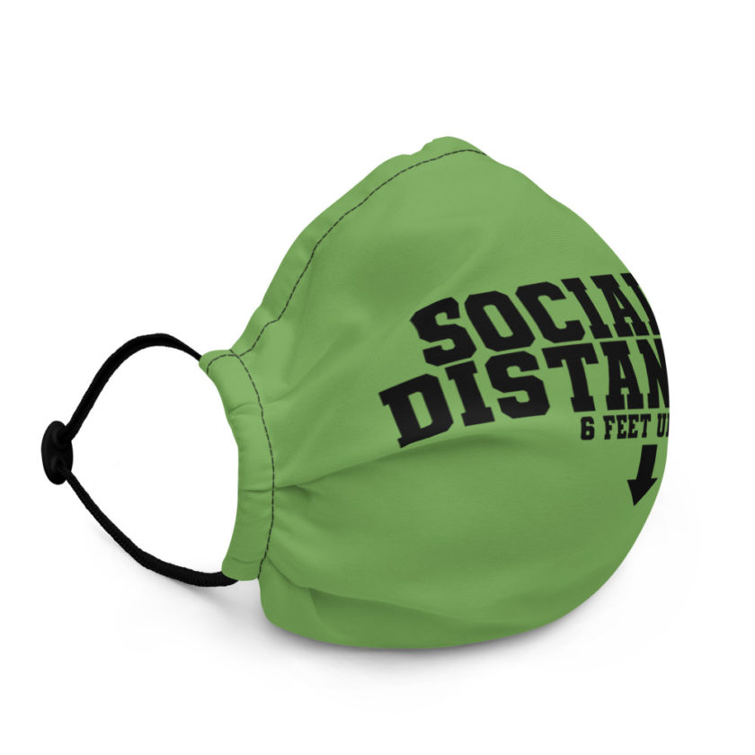 Socialist Distancing: 6 feet under Premium face mask - Image 3