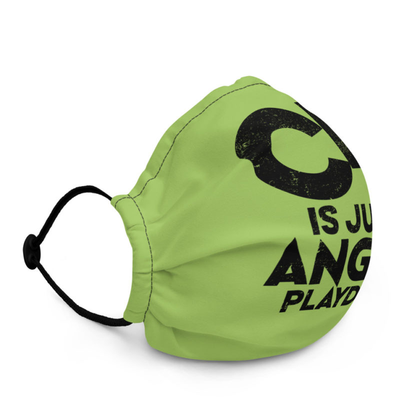 C4 is just angry playdoh Premium face mask - Image 3