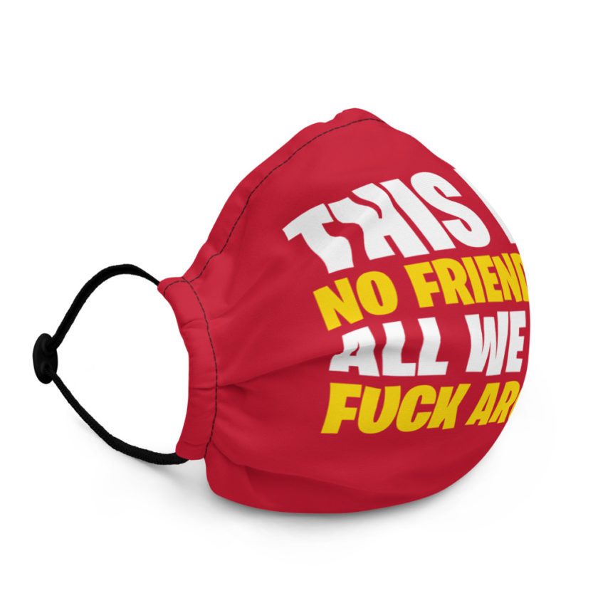 This is a no friend-zone, all we do is fuck around Premium face mask - Image 3
