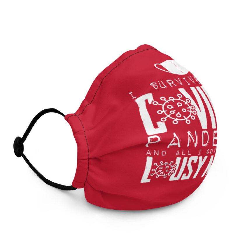 I lived through the Covid 19 pandemic and all I got was this lousy Mask Premium face mask - Image 3