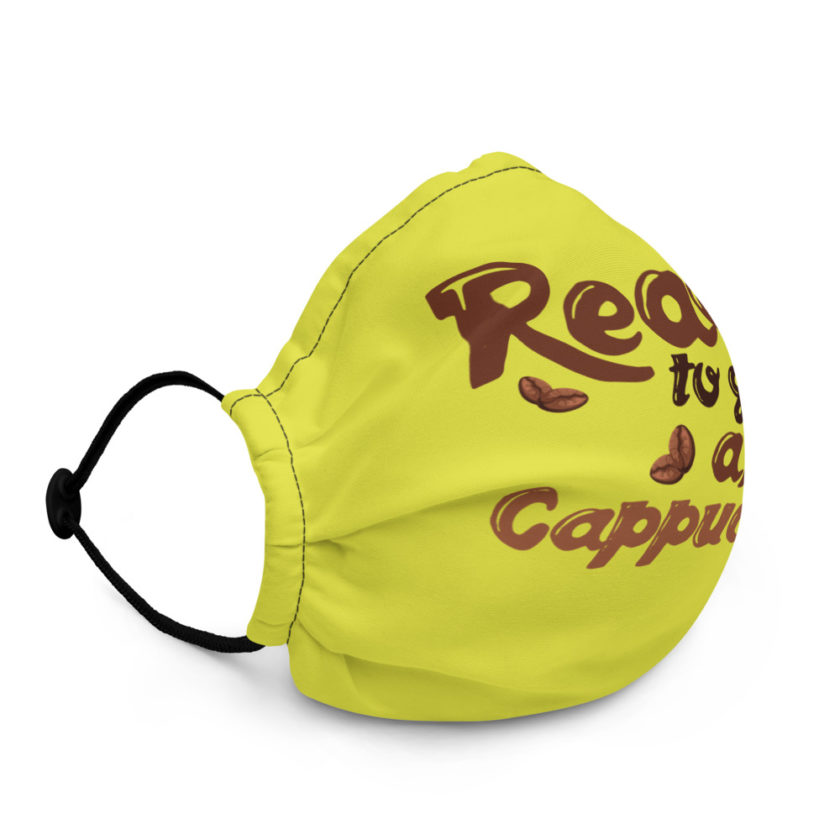 Ready to go after cappuccino Premium face mask - Image 3